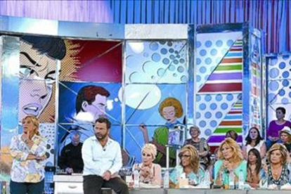 Un momento de la grabación del programa 'Sálvame deluxe', de Tele 5.-Foto: TELE 5