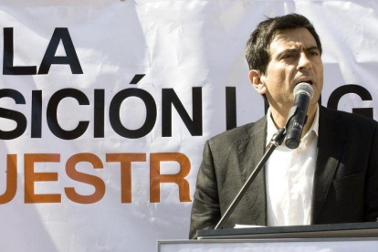 Arcadi Espada, en un acto de Ciudadanos en Barcelona.-ARNAU BACH