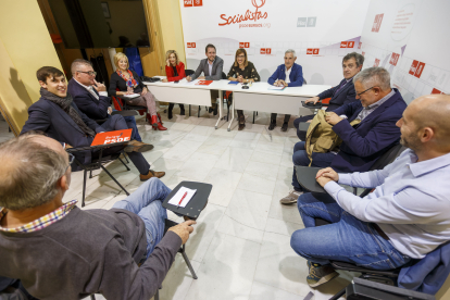 Reunión del Comité Electoral del PSOE. SANTI OTERO