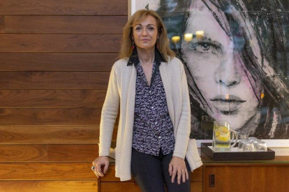 Cristina Morató, durante la entrevista en el hotel Alexandra de Barcelona.-MANU MITRU