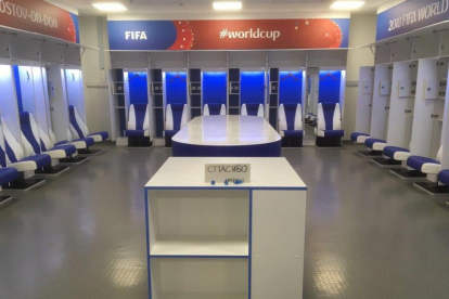 El vestuario de la selección japonesa tras ser eliminados del Mundial-/ PERIODICO