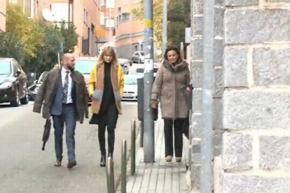Alba Carrillo y Feliciano se reencuentran en los juzgados.-EUROPA PRESS