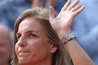 Arantxa Sánchez Vicario, el pasado 9 de junio en París, durante la celebración del Roland Garros. /-DAVID SILPA