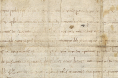El doble pautado del documento de San Pedro de Cardeña, conocido como 
OSUNA CP 037-D-09, es uno de los rasgos extraños para un documento del año 943.