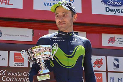 Carlos Barbero en el podio.-