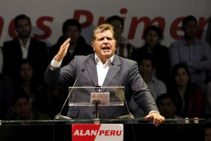 El expresidente de Perú, Alan García.-REUTERS