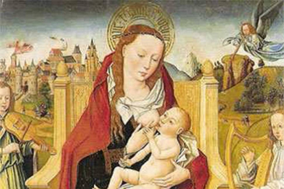 La Virgen de la Lecha, ‘oleo sobre tabla del siglo XV.-ECB