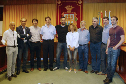 De izquierda a derecha, Rojas, Briones, Herrero, Calvo, Velázquez, Chamorro, Pastor, Pinillos, Díez Arranz y Ortega.-ECB