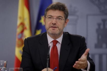 El ministro de Justicia, Rafael Catalá-. / JOSE LUIS ROCA