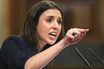 Irene Montero ha acusado al Gobierno de haber "dinamitado todos los puentes" con Catalunya.-JUAN MANUEL PRATS