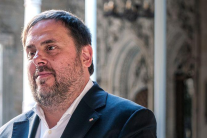 El vicepresident de la Generalitat,entrevistado por EL PERIÓDICO horas antes del 1-O.-EL PERIÓDICO
