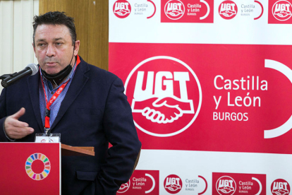 Pablo Dionisio Fraile, reelegido secretario general de UGT en Burgos. TOMÁS ALONSO