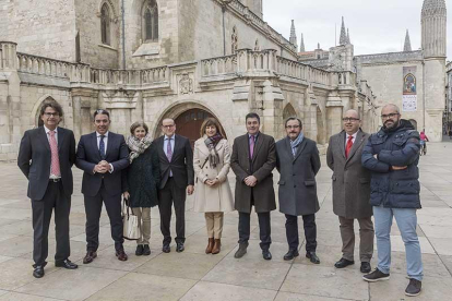 Los directivos de El Corte Ingés de Burgos y Castilla y León mantuvieron ayer un encuentro con los medios en Burgos.-S. OTERO