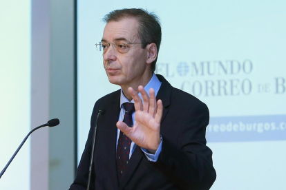Germán Barrios, durante su intervención.-RAÚL G. OCHOA