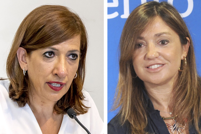 Nuria Barrio (PSOE) y Carolina Blasco (PP). ISRAEL L. MURILLO