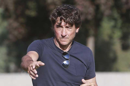Patxi Salinas, entrenador del Burgos CF.-RAÚL OCHOA