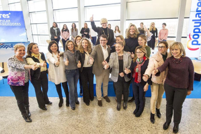 Alfonso Fernández Mañueco clausuró la jornada ‘El PP con las mujeres trabajadoras’.-ISRAEL L. MURILLO