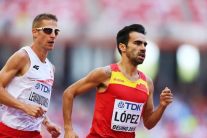 El español Kevin Lopez, durante la carrera celebrada esta sábado.-Foto: SRDJAN SUKI / EFE