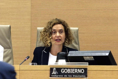 Meritxell Batet, ministra de Política Territorial, en el Congreso de los Diputados.-DAVID CASTRO