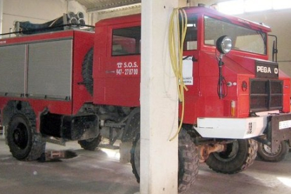 El parque de bomberos de Quintanar de la Sierra se ampliará próximamente. ECB