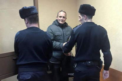 Christensen en los juzgados de Oriol, Rusia.-ANDREW OSBORN (REUTERS)