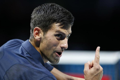 Djokovic, durante su partido ante Goffin.-REUTERS / PAUL CHILDS