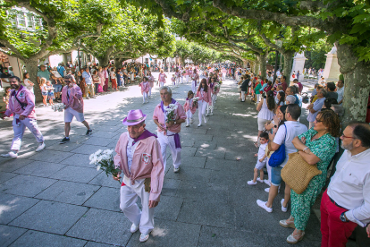 Celebración de la Ofrenda Floral en el día grande de las fiestas de San Pedro y San Pablo 2022. TOMÁS ALONSO