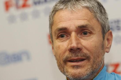 Martín Fiz, en la presentación de su desafío 'Fiz Marathon Majors'.-NACHO CASARES