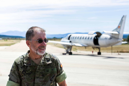 El comandante Alfonso Blas, jefe de Comunicación del Mando de Operaciones Especiales. TOMÁS ALONSO