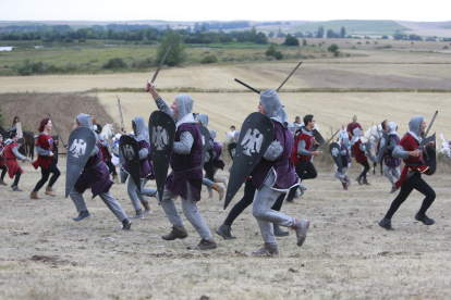 Imagen de archivo de la representación de la Batalla de Atapuerca. ECB