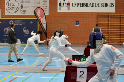 Campeonato de España de Esgrima celebrado en las instalaciones de la Universidad de Burgos. UBU
