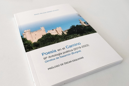 Un ejemplar de la tercera antología de 'poesía en el Camino'. ECB
