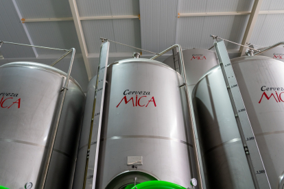 Imagen de la fábrica de cervezas Mica en Aranda de Duero