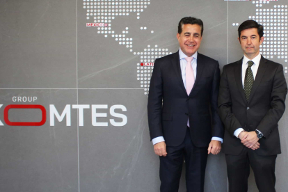 Raúl Melgosa, CEO de Komtes, junto al también fundador del grupo, Juan Emilio Andino.
