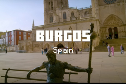 Inicio del vídeo de Youtube que el equipo de Mojang ha realizado en Burgos con Minecrafteate.