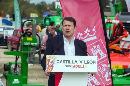 El presidente de la Junta de Castilla y León, Alfonso Fernández Mañueco, inaugura la LXI Feria Nacional de maquinaria agrícola y XIX Feria del vehículo de ocasión de Lerma.