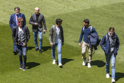 El Palco Norte VIP de El Plantío fue el escenario elegido para la despedida del entrenador.