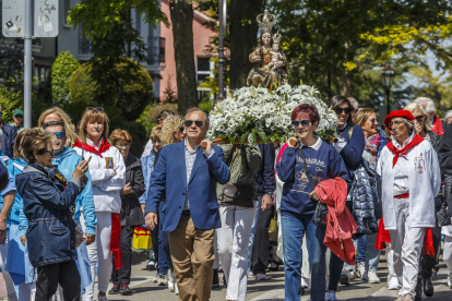 Instante de la Romería de la Virgen Blanca.