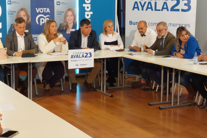 Última reunión de campaña de la candidatura del PP de Burgos.