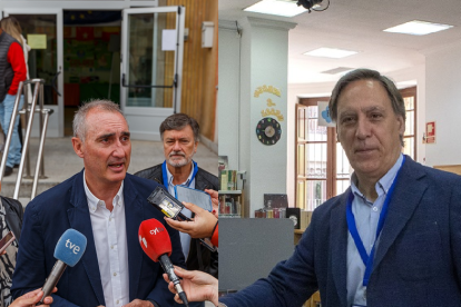 Los candidatos del PP a las Alcaldías de Segovia y Salamanca, José Mazarías y Carlos García Carbayo.