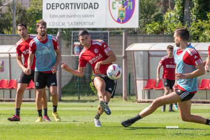 Imagen del entrenamiento del Burgos CF.