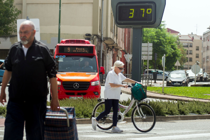 Las imágenes que deja la ola de calor en Burgos.