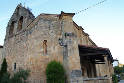 Estampa de la iglesia de Santa María de Covanera.