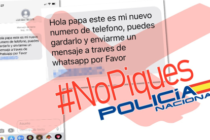 Policía Nacional realiza campañas de alerta e información sobre estafas realizadas a través de mensaje de WhastApp falso.