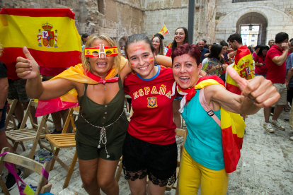 Mucha emoción en el Monasterio de San Juan durante el partido de la selección española y mucha alegría tras ganar el Mundial.