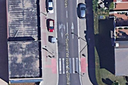 Imagen de Google Maps de la calle Gumiel de Izán.