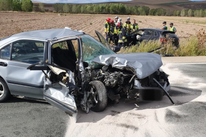 Imagen de un accidente de tráfico en la provincia.