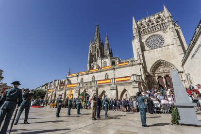 La Guardia Civil celebra de la festividad de la Virgen del Pilar en Burgos.