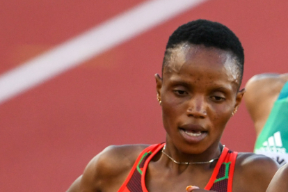 La atleta keniana Beatriz Chebet.