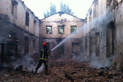 Imagen de archivo de una actuación de los bomberos de Aranda